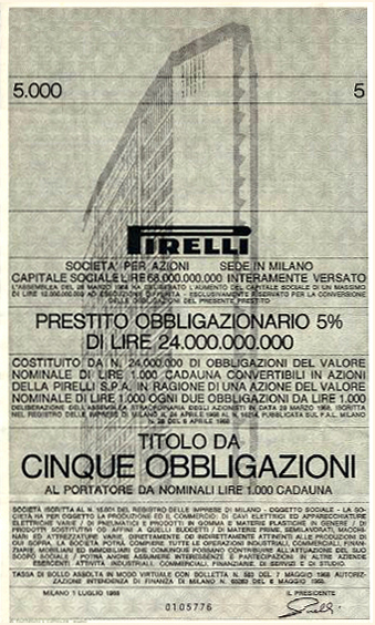 «Pirelli bond 1968»